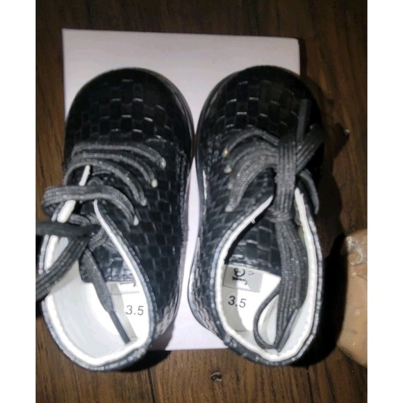 Josmo Walker Kids/Baby/Toddler Shoes All Leather Black Size 3.5 - Picture 4 of 8